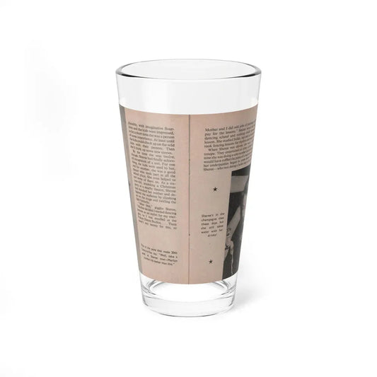 Sheree North #158 - Pages 62 & 63 from 66 PHOTOGRAPHS OF Sheree NORTH U.K. Pocket Mag. (Vintage Female Icon) Pint Glass 16oz 16oz - Go Mug Yourself