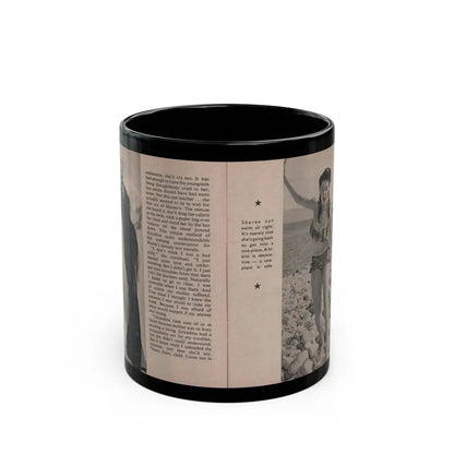 Sheree North #159 - Pages 24 & 25 from 66 PHOTOGRAPHS OF Sheree NORTH U.K. Pocket Mag. (Vintage Female Icon) Black Coffee Mug 11oz - Go Mug Yourself