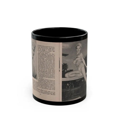 Sheree North #161 - Pages 28 & 29 from 66 PHOTOGRAPHS OF Sheree NORTH U.K. Pocket Mag. (Vintage Female Icon) Black Coffee Mug 11oz - Go Mug Yourself