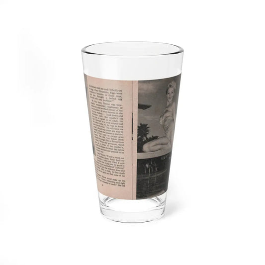 Sheree North #161 - Pages 28 & 29 from 66 PHOTOGRAPHS OF Sheree NORTH U.K. Pocket Mag. (Vintage Female Icon) Pint Glass 16oz 16oz - Go Mug Yourself