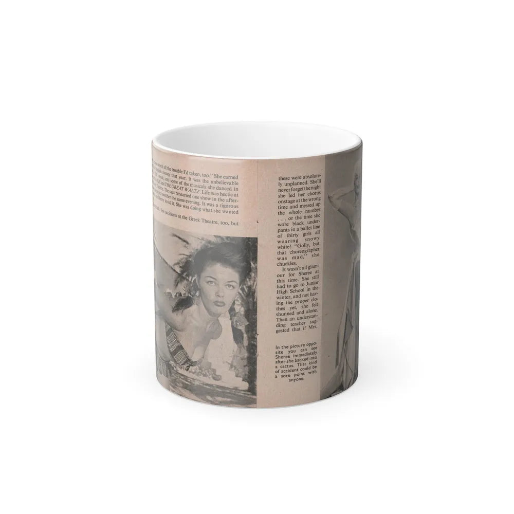 Sheree North #163 - Pages 32 & 33 from 66 PHOTOGRAPHS OF Sheree NORTH U.K. Pocket Mag. (Vintage Female Icons) Color Changing Mug 11oz-11oz-Go Mug Yourself