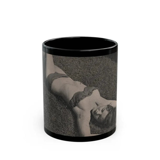 Sheree North #164 - Pages 34 & 35 from 66 PHOTOGRAPHS OF Sheree NORTH U.K. Pocket Mag. (Vintage Female Icon) Black Coffee Mug 11oz - Go Mug Yourself