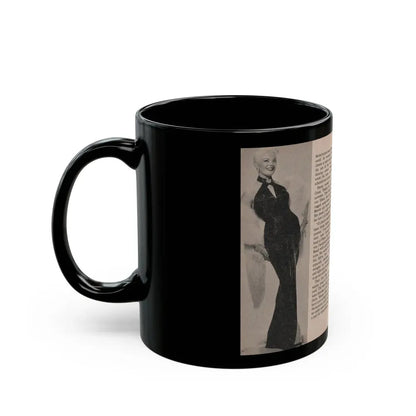Sheree North #165 - Pages 36 & 37 from 66 PHOTOGRAPHS OF Sheree NORTH U.K. Pocket Mag. (Vintage Female Icon) Black Coffee Mug - Go Mug Yourself
