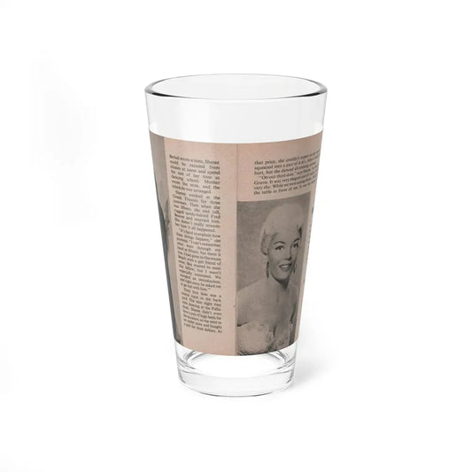 Sheree North #165 - Pages 36 & 37 from 66 PHOTOGRAPHS OF Sheree NORTH U.K. Pocket Mag. (Vintage Female Icon) Pint Glass 16oz 16oz - Go Mug Yourself
