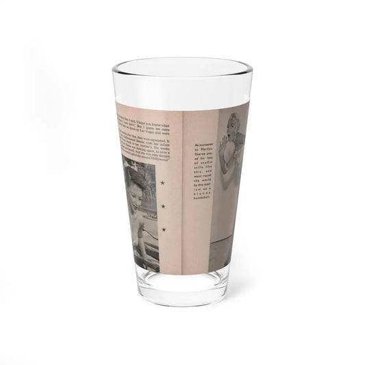 Sheree North #166 - Pages 38 & 39 from 66 PHOTOGRAPHS OF Sheree NORTH U.K. Pocket Mag. (Vintage Female Icon) Pint Glass 16oz 16oz - Go Mug Yourself