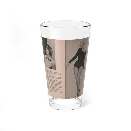 Sheree North #167 - Pages 40 & 41 from 66 PHOTOGRAPHS OF Sheree NORTH U.K. Pocket Mag. (Vintage Female Icon) Pint Glass 16oz 16oz - Go Mug Yourself
