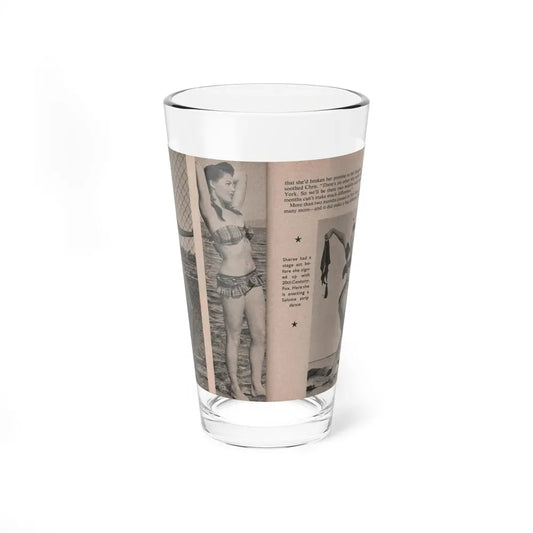 Sheree North #170 - Pages 46 & 47 from 66 PHOTOGRAPHS OF Sheree NORTH U.K. Pocket Mag. (Vintage Female Icon) Pint Glass 16oz 16oz - Go Mug Yourself