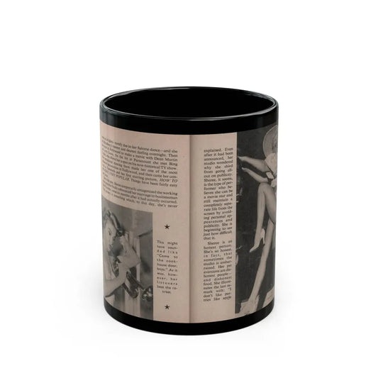 Sheree North #171 - Pages 48 & 49 from 66 PHOTOGRAPHS OF Sheree NORTH U.K. Pocket Mag. (Vintage Female Icon) Black Coffee Mug 11oz - Go Mug Yourself