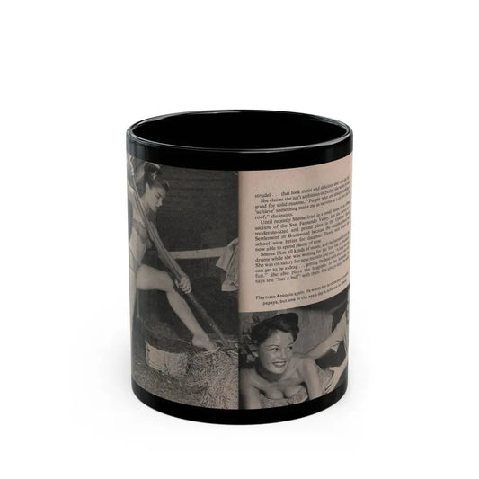 Sheree North #172 - Pages 50 & 51 from 66 PHOTOGRAPHS OF Sheree NORTH U.K. Pocket Mag. (Vintage Female Icon) Black Coffee Mug 11oz - Go Mug Yourself
