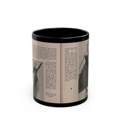 Sheree North #174 - Pages 54 & 55 from 66 PHOTOGRAPHS OF Sheree NORTH U.K. Pocket Mag. (Vintage Female Icon) Black Coffee Mug 11oz - Go Mug Yourself