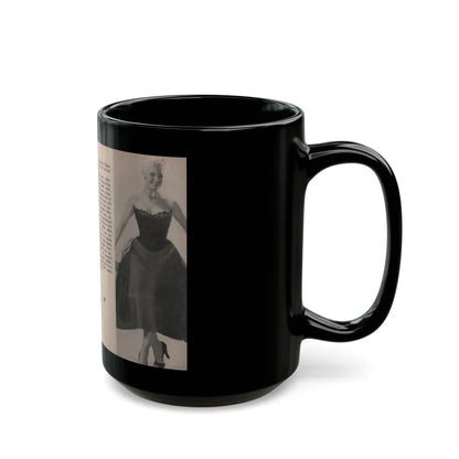 Sheree North #174 - Pages 54 & 55 from 66 PHOTOGRAPHS OF Sheree NORTH U.K. Pocket Mag. (Vintage Female Icon) Black Coffee Mug - Go Mug Yourself