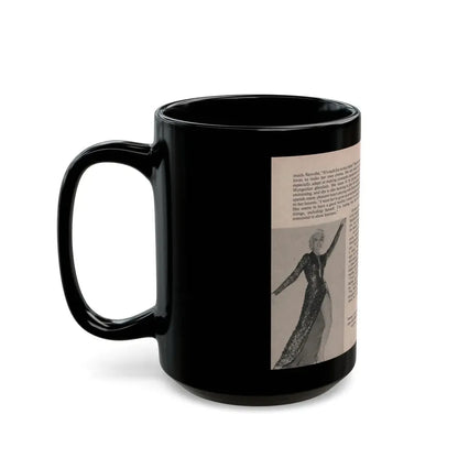 Sheree North #174 - Pages 54 & 55 from 66 PHOTOGRAPHS OF Sheree NORTH U.K. Pocket Mag. (Vintage Female Icon) Black Coffee Mug - Go Mug Yourself