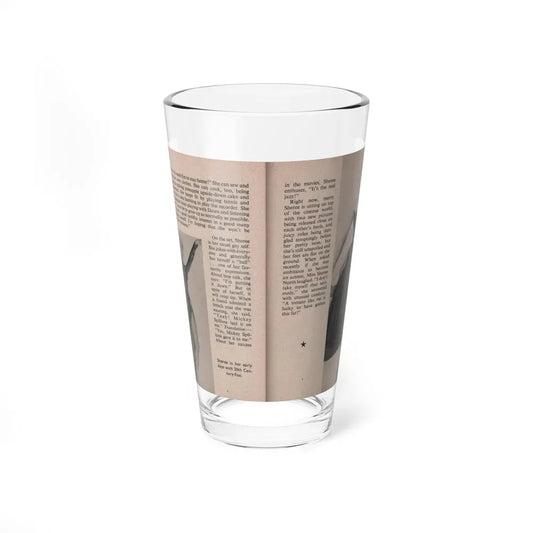 Sheree North #174 - Pages 54 & 55 from 66 PHOTOGRAPHS OF Sheree NORTH U.K. Pocket Mag. (Vintage Female Icon) Pint Glass 16oz 16oz - Go Mug Yourself