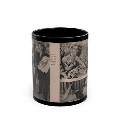 Sheree North #175 - Pages 56 & 57 from 66 PHOTOGRAPHS OF Sheree NORTH U.K. Pocket Mag. (Vintage Female Icon) Black Coffee Mug 11oz - Go Mug Yourself