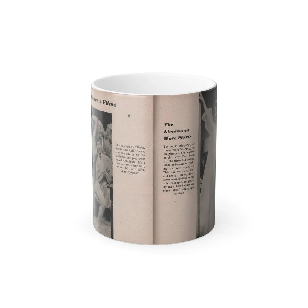 Sheree North #176 - Pages 58 & 59 from 66 PHOTOGRAPHS OF Sheree NORTH U.K. Pocket Mag. (Vintage Female Icons) Color Changing Mug 11oz-11oz-Go Mug Yourself