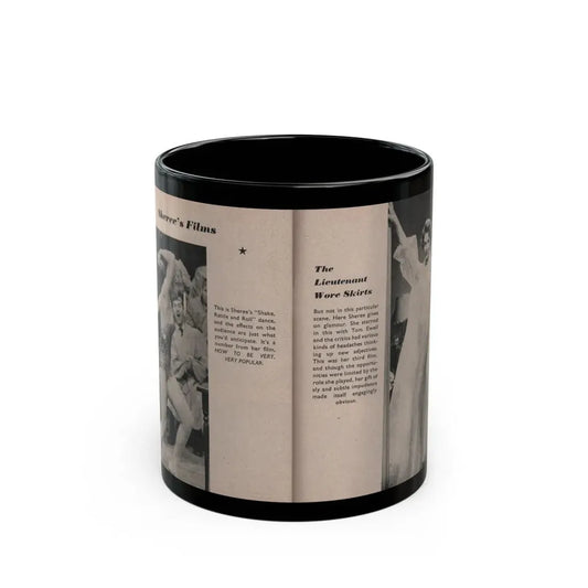 Sheree North #176 - Pages 58 & 59 from 66 PHOTOGRAPHS OF Sheree NORTH U.K. Pocket Mag. (Vintage Female Icon) Black Coffee Mug 11oz - Go Mug Yourself