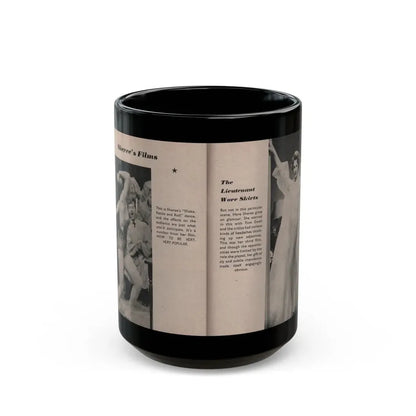 Sheree North #176 - Pages 58 & 59 from 66 PHOTOGRAPHS OF Sheree NORTH U.K. Pocket Mag. (Vintage Female Icon) Black Coffee Mug 15oz - Go Mug Yourself