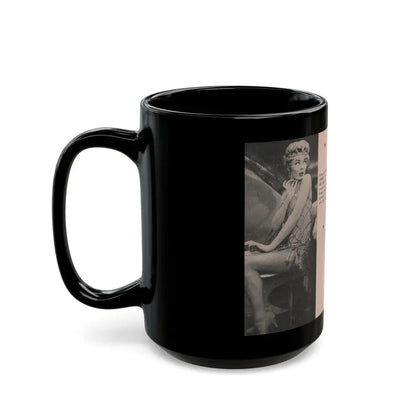 Sheree North #177 - Pages 61 & 62 from 66 PHOTOGRAPHS OF Sheree NORTH U.K. Pocket Mag. (Vintage Female Icon) Black Coffee Mug - Go Mug Yourself