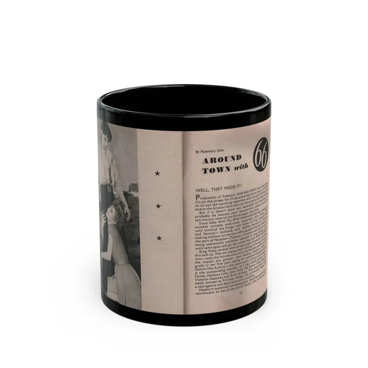 Sheree North #178 - Pages 63 & 64 from 66 PHOTOGRAPHS OF Sheree NORTH U.K. Pocket Mag. (Vintage Female Icon) Black Coffee Mug 11oz - Go Mug Yourself
