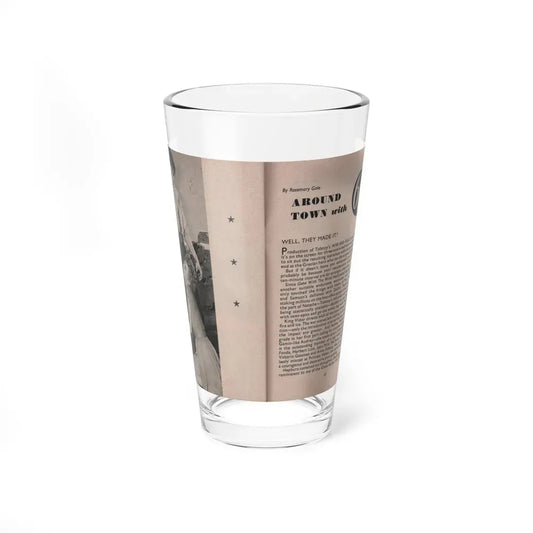 Sheree North #178 - Pages 63 & 64 from 66 PHOTOGRAPHS OF Sheree NORTH U.K. Pocket Mag. (Vintage Female Icon) Pint Glass 16oz 16oz - Go Mug Yourself