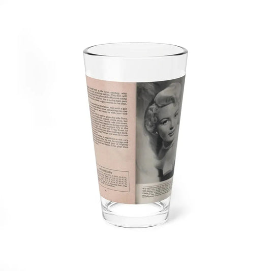 Sheree North #180 - Pages 67 & 68 from 66 PHOTOGRAPHS OF Sheree NORTH U.K. Pocket Mag. (Vintage Female Icon) Pint Glass 16oz 16oz - Go Mug Yourself