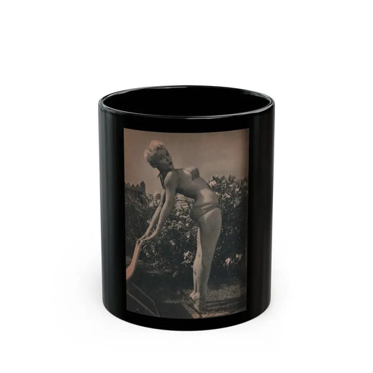 Sheree North #196 - Pages 3 & 4 of 6 with, 3 B&W Photos & Captions from EYE Digest Mag. Oct. 531 (Vintage Female Icon) Black Coffee Mug 11oz - Go Mug Yourself