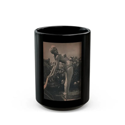 Sheree North #196 - Pages 3 & 4 of 6 with, 3 B&W Photos & Captions from EYE Digest Mag. Oct. 531 (Vintage Female Icon) Black Coffee Mug 15oz - Go Mug Yourself