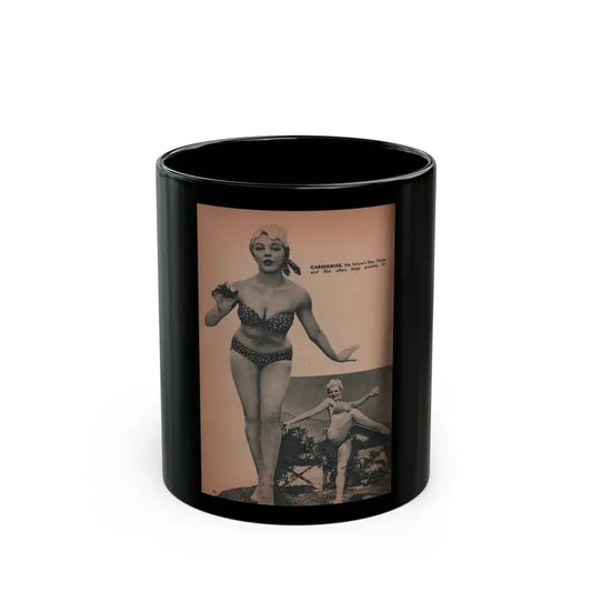 Sheree North #198 - Pages 5 & 6 of 6 with, 4 B&W Photos & Captions from EYE Digest Mag. Oct. 531 (Vintage Female Icon) Black Coffee Mug 11oz - Go Mug Yourself