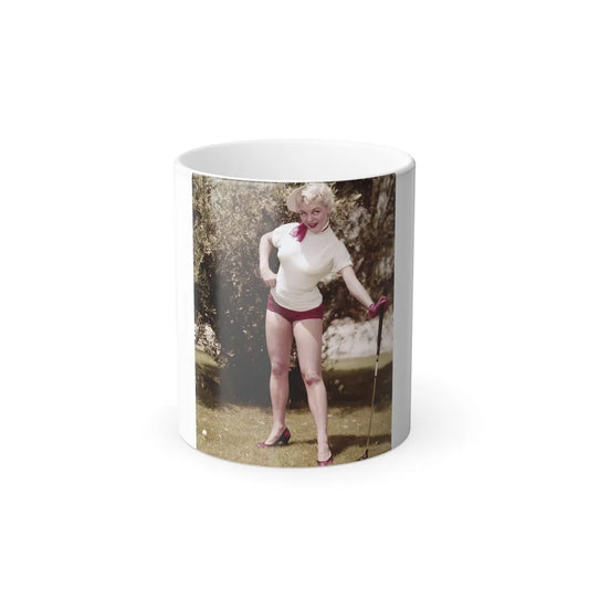Sheree North #200 - Sheree on Back Cover in Color from EYE Digest Mag. Oct. 53 (Vintage Female Icons) Color Changing Mug 11oz-11oz-Go Mug Yourself