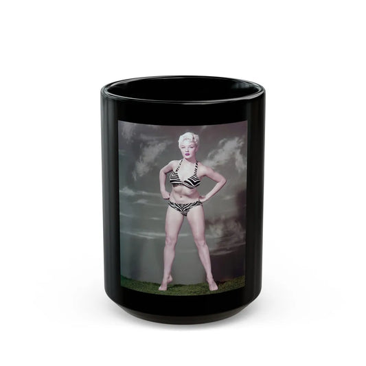 Sheree North #205 (Vintage Female Icon) Black Coffee Mug-15oz-Go Mug Yourself