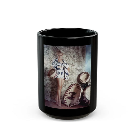 Sheree North #212 (Vintage Female Icon) Black Coffee Mug-15oz-Go Mug Yourself
