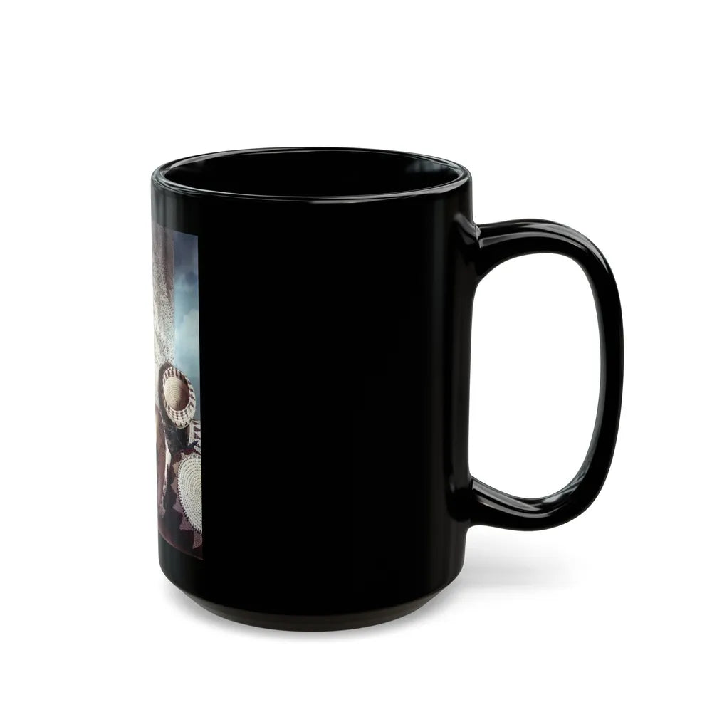 Sheree North #2122 (Vintage Female Icon) Black Coffee Mug-Go Mug Yourself