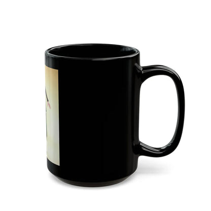 Sheree North #217 (Vintage Female Icon) Black Coffee Mug-Go Mug Yourself