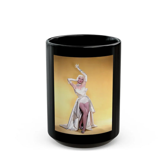 Sheree North #219 (Vintage Female Icon) Black Coffee Mug-15oz-Go Mug Yourself