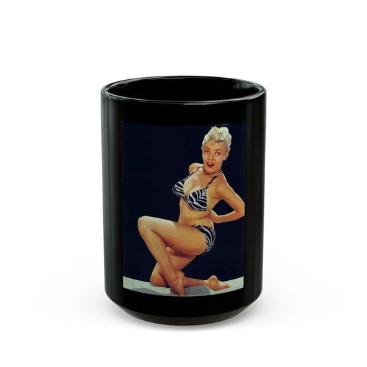 Sheree North #220 (Vintage Female Icon) Black Coffee Mug-15oz-Go Mug Yourself