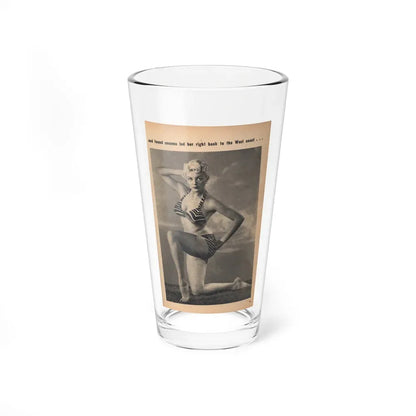 Sheree North #226 - 1 B&W Photo from EYE Mag. Feb. 54 (Vintage Female Icon) Pint Glass 16oz 16oz - Go Mug Yourself