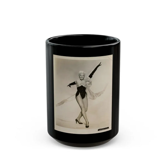 Sheree North #228 (Vintage Female Icon) Black Coffee Mug-15oz-Go Mug Yourself