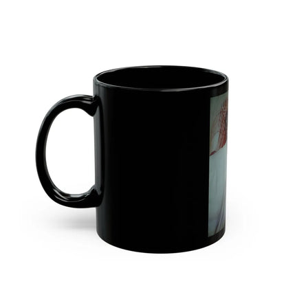 Sheree North #235 (Vintage Female Icon) Black Coffee Mug-Go Mug Yourself