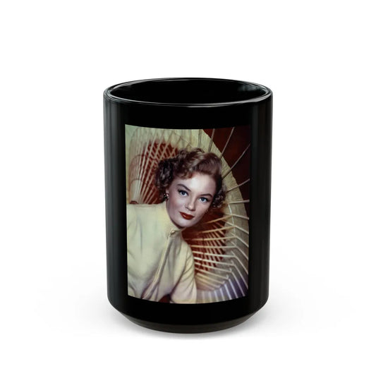 Sheree North #2351 (Vintage Female Icon) Black Coffee Mug-15oz-Go Mug Yourself
