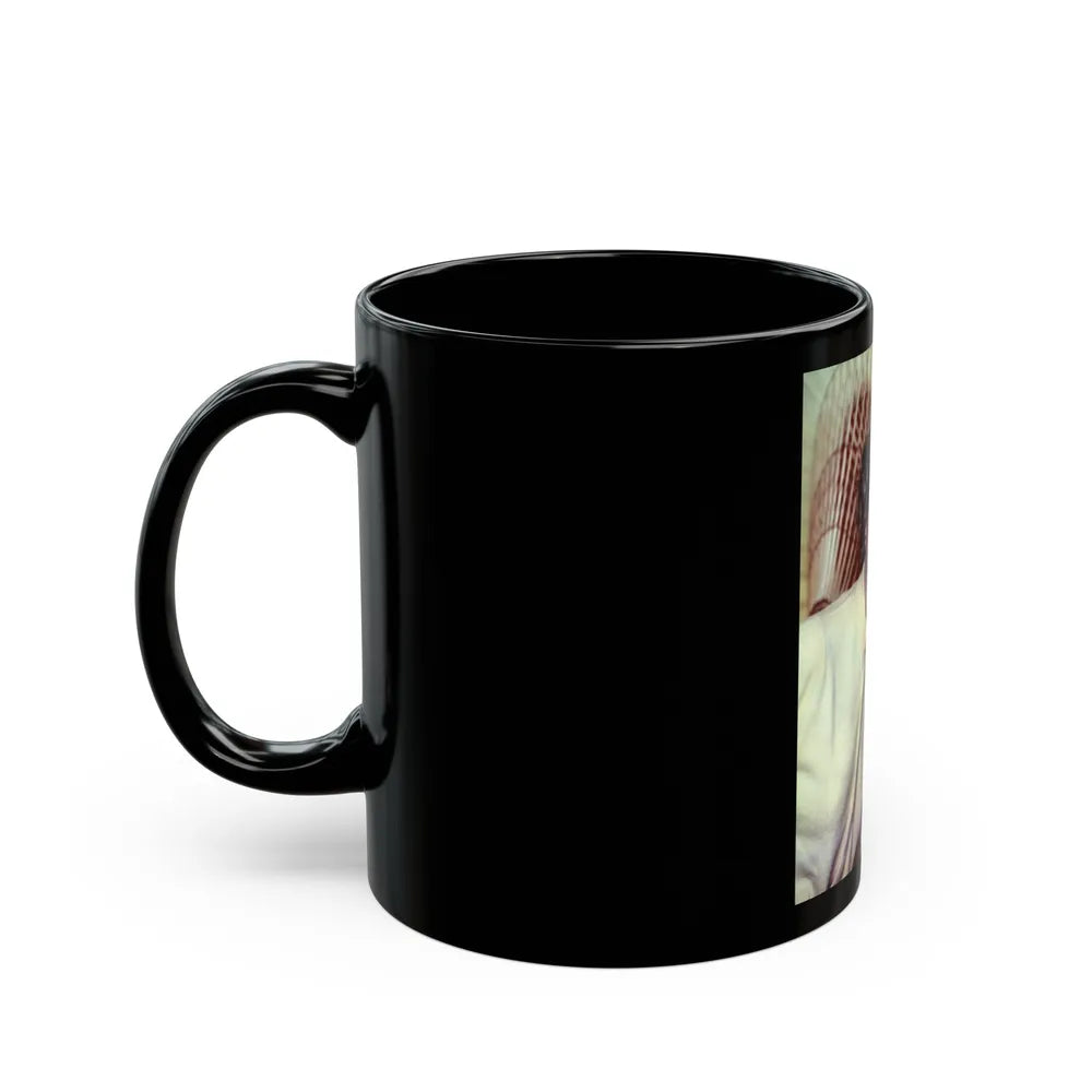 Sheree North #2351 (Vintage Female Icon) Black Coffee Mug-Go Mug Yourself