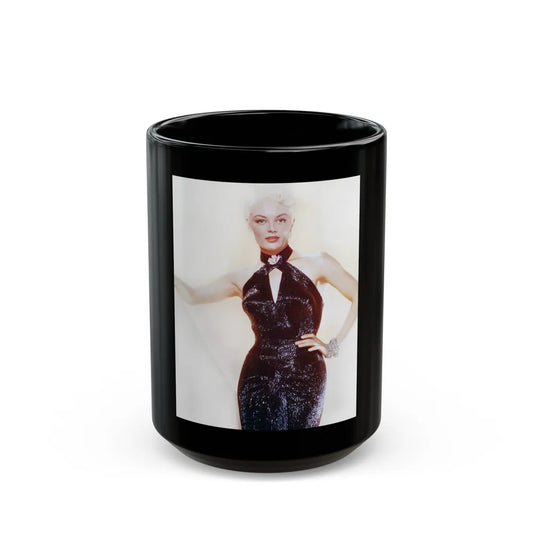 Sheree North #24 (Vintage Female Icon) Black Coffee Mug-15oz-Go Mug Yourself