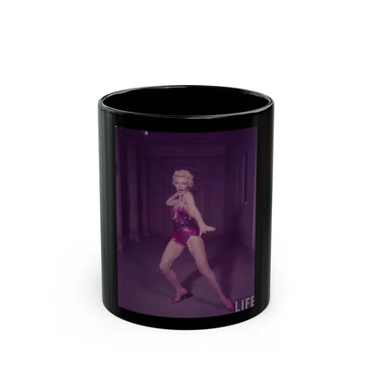 Sheree North #243 (Vintage Female Icon) Black Coffee Mug-11oz-Go Mug Yourself