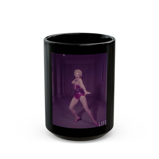 Sheree North #243 (Vintage Female Icon) Black Coffee Mug-15oz-Go Mug Yourself