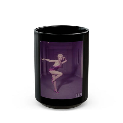 Sheree North #245 (Vintage Female Icon) Black Coffee Mug-15oz-Go Mug Yourself