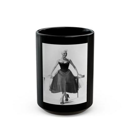Sheree North #246 (Vintage Female Icon) Black Coffee Mug-15oz-Go Mug Yourself