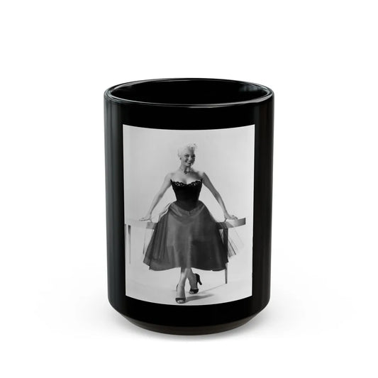 Sheree North #246 (Vintage Female Icon) Black Coffee Mug-15oz-Go Mug Yourself
