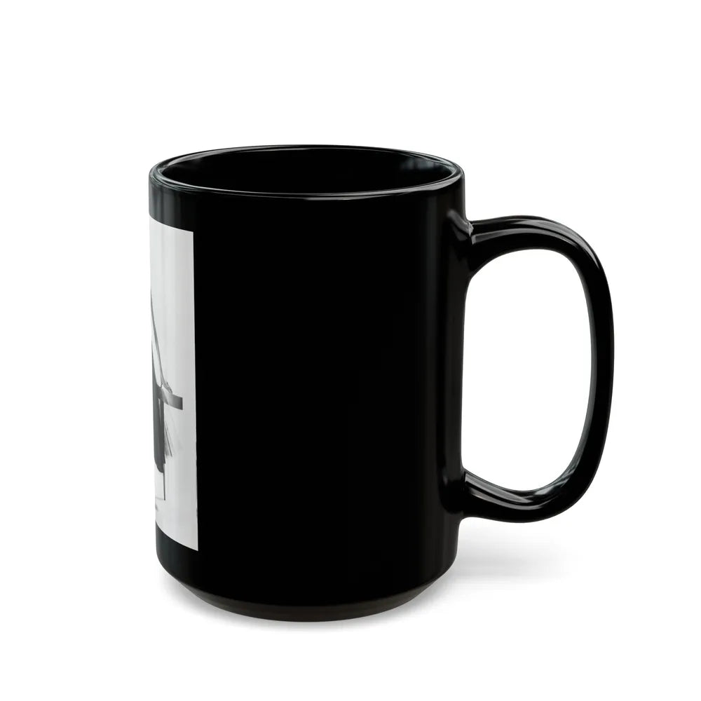 Sheree North #246 (Vintage Female Icon) Black Coffee Mug-Go Mug Yourself