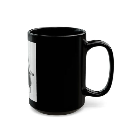Sheree North #246 (Vintage Female Icon) Black Coffee Mug-Go Mug Yourself