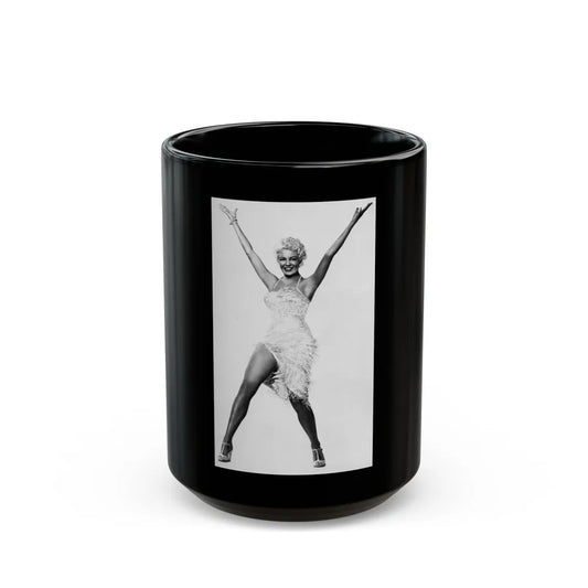 Sheree North #247 (Vintage Female Icon) Black Coffee Mug-15oz-Go Mug Yourself