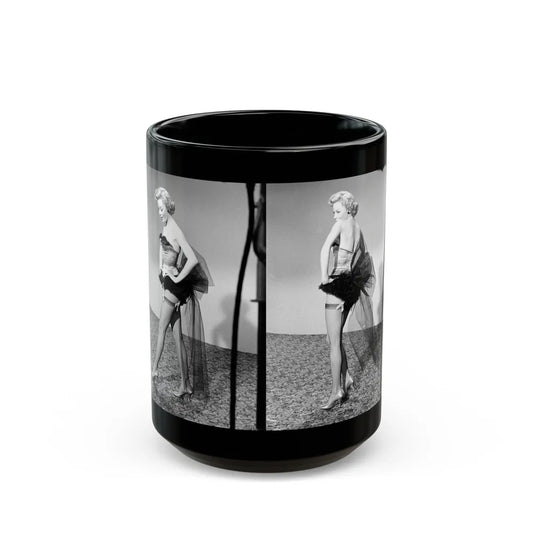 Sheree North #248 (Vintage Female Icon) Black Coffee Mug-15oz-Go Mug Yourself